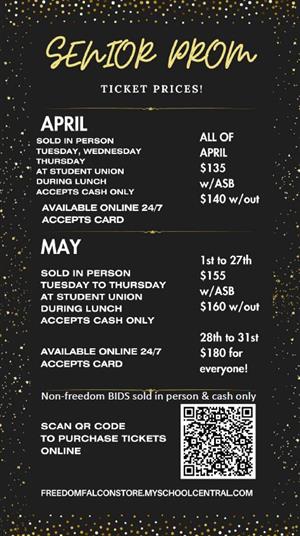 senior prom prices